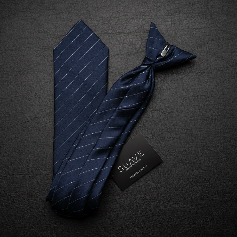 Standard MultiColor - Navy Bule with Silver Stripes
