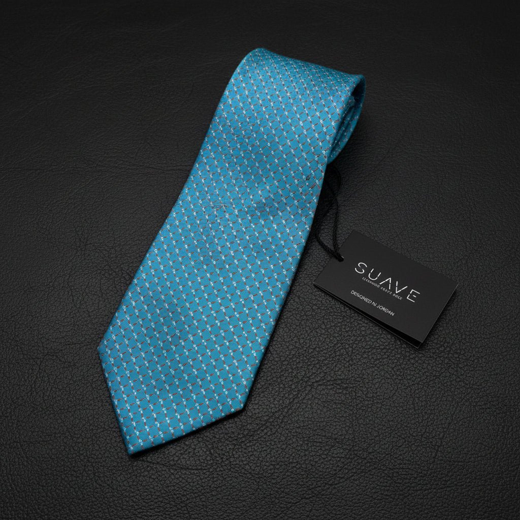 Aqua Royale Pattern Tie
