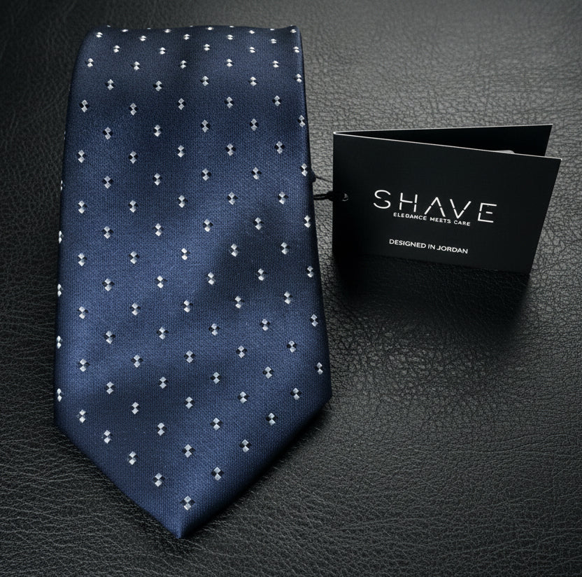 Standard MultiColor - Navy Signature twin Dot Tie