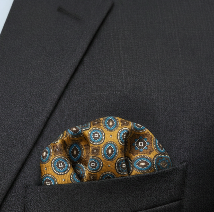 Printed Silk Pocket Square