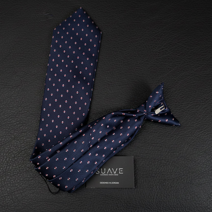 Standard MultiColor - Navy with red/white twin dots