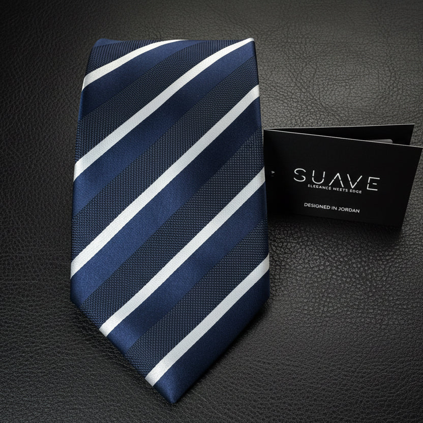 Standard MultiColor - Navy Blue with White Stripes