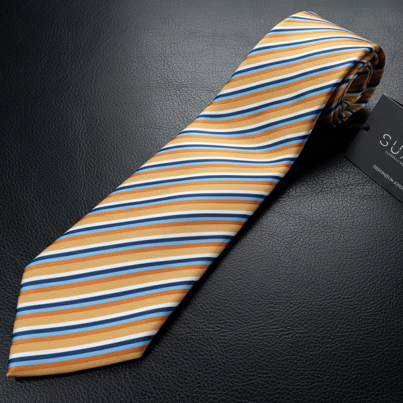 Standard MultiColor - Golden Stripe Prestige Tie