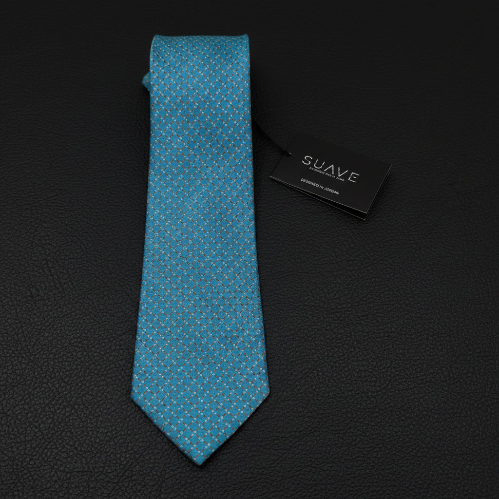 Aqua Royale Pattern Tie