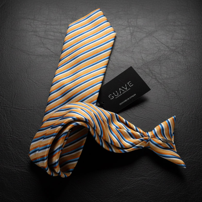 Standard MultiColor - Golden Stripe Prestige Tie