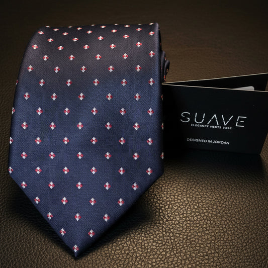Standard MultiColor - Navy with red/white twin dots