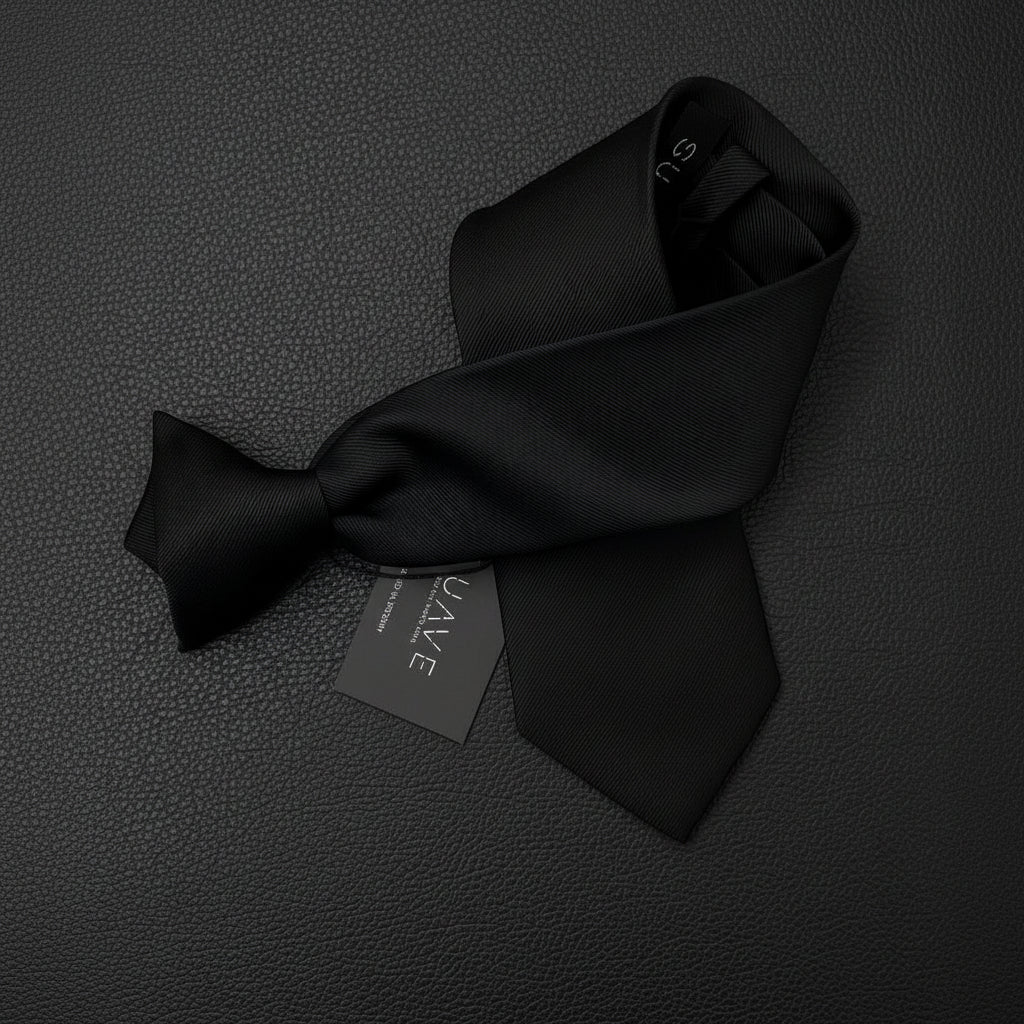 Basic Black Woven tie