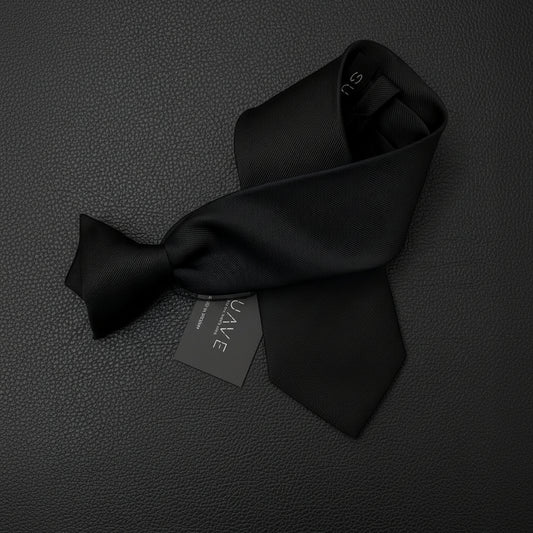 Basic Black Woven tie