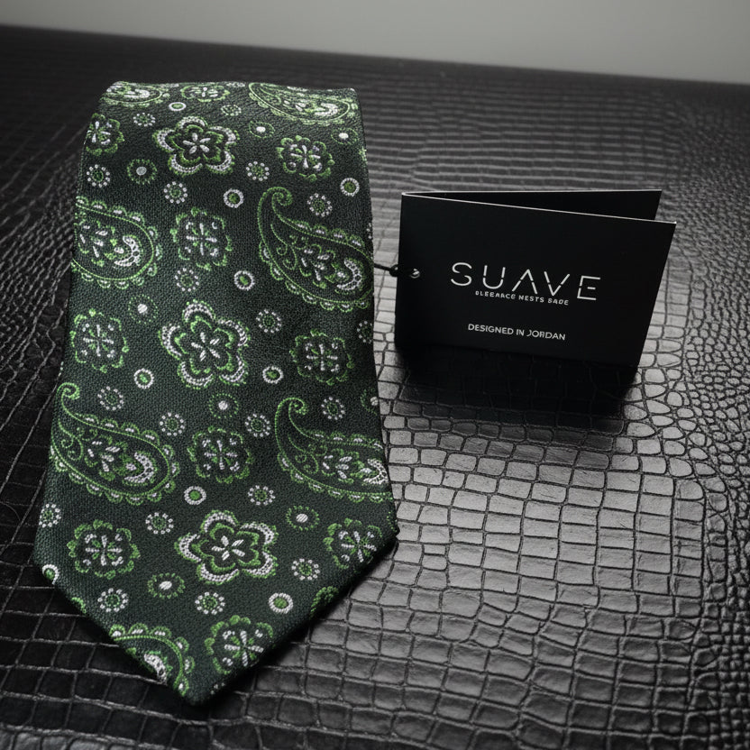 Standard MultiColor -Green Paisley