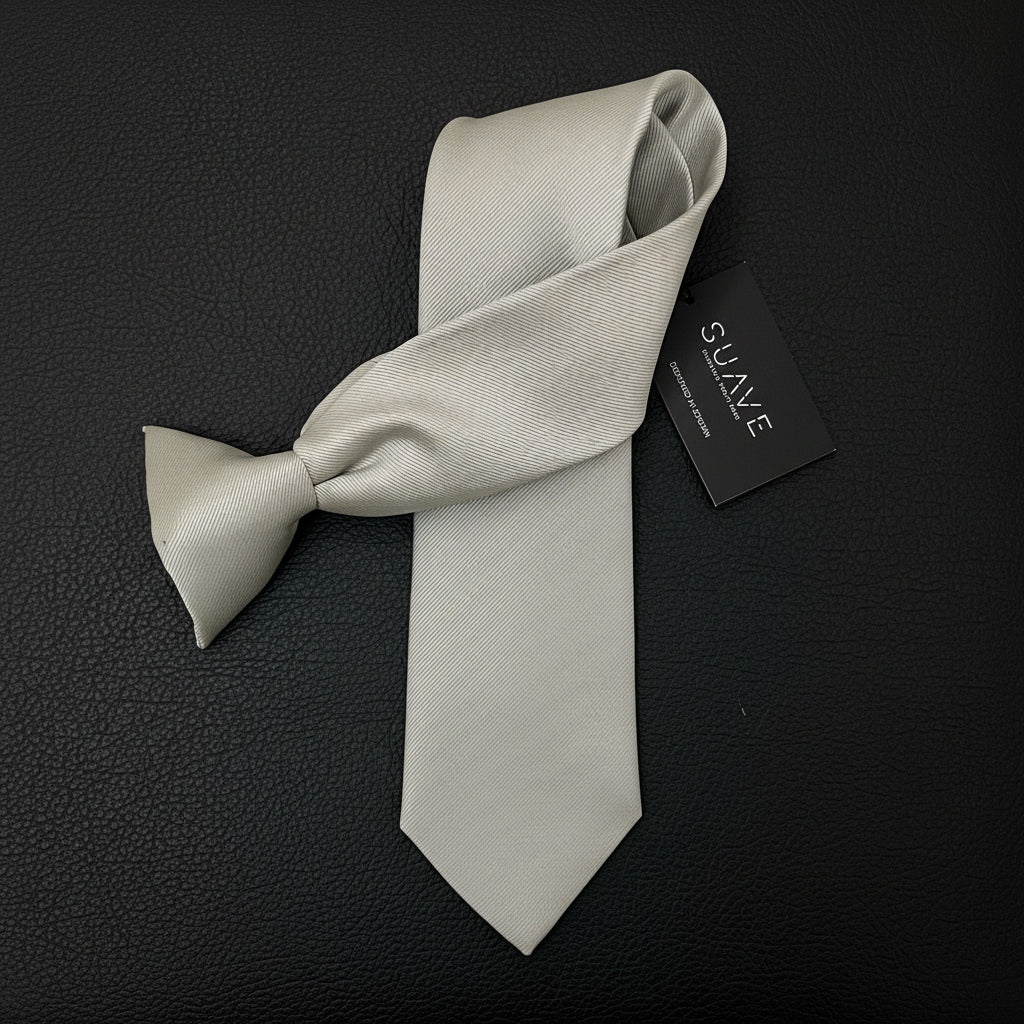 Basic Beige / off-white Woven tie