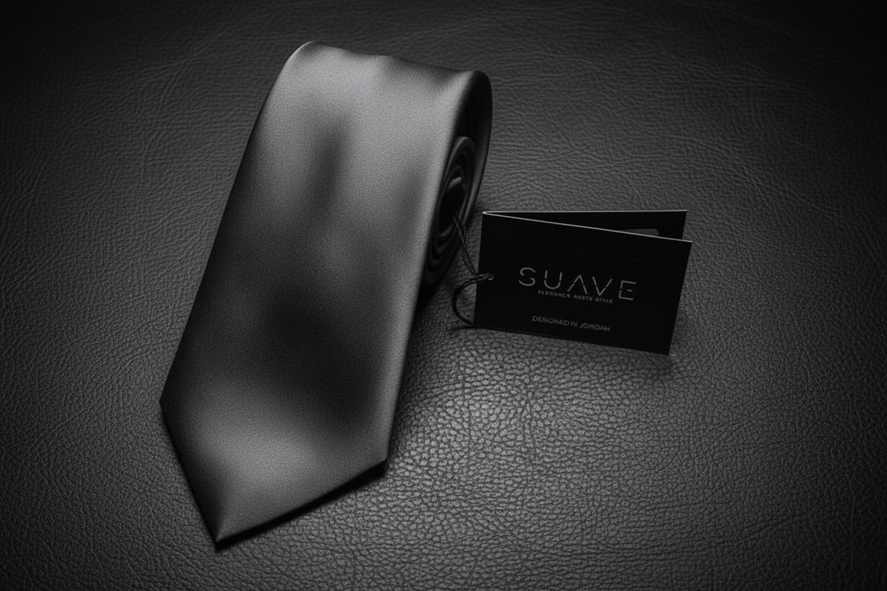 Basic Solid Tie - Grey