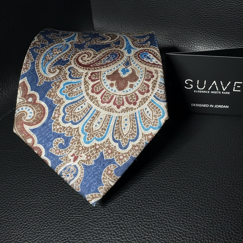 Premium Printed Silk - Royal Paisley