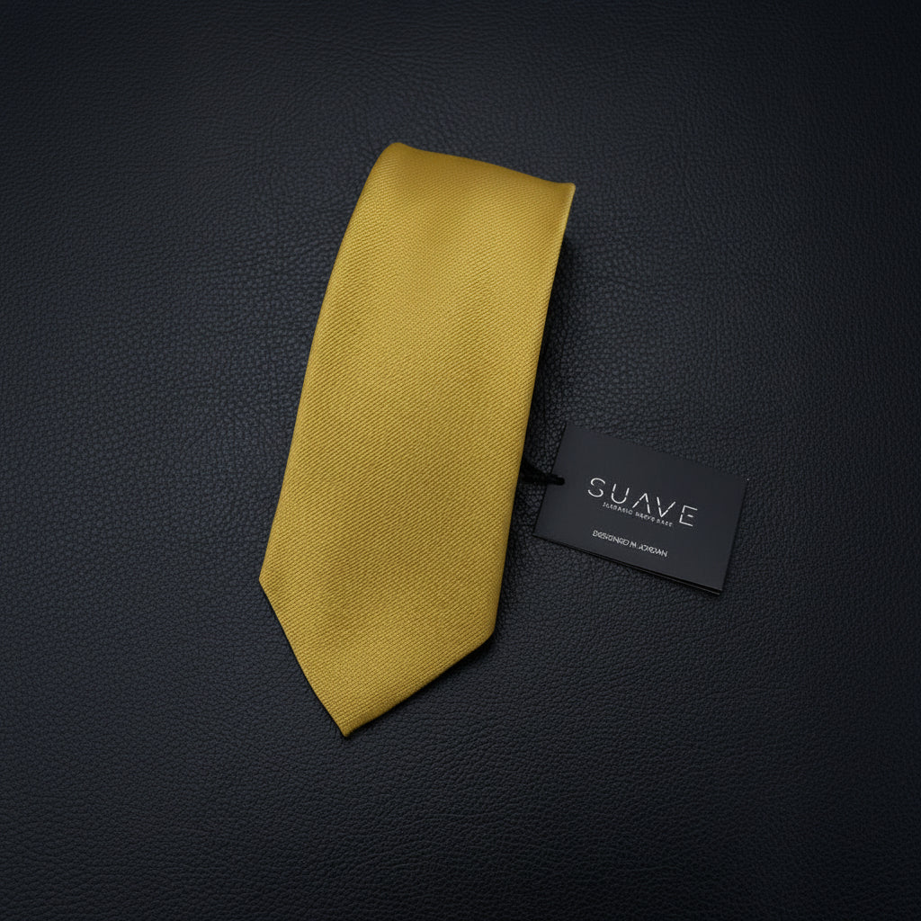Basic golden / yellow Woven tie