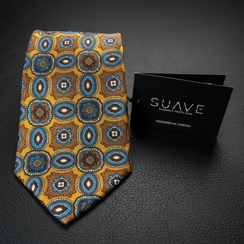 Premium Printed Silk - Golden Heritage