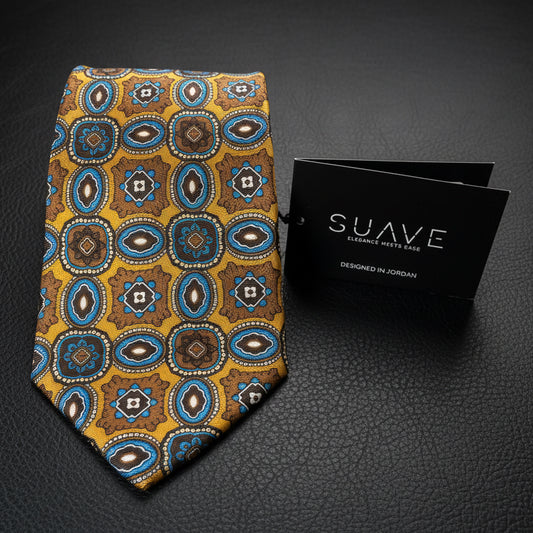 Premium Printed Silk - Golden Heritage