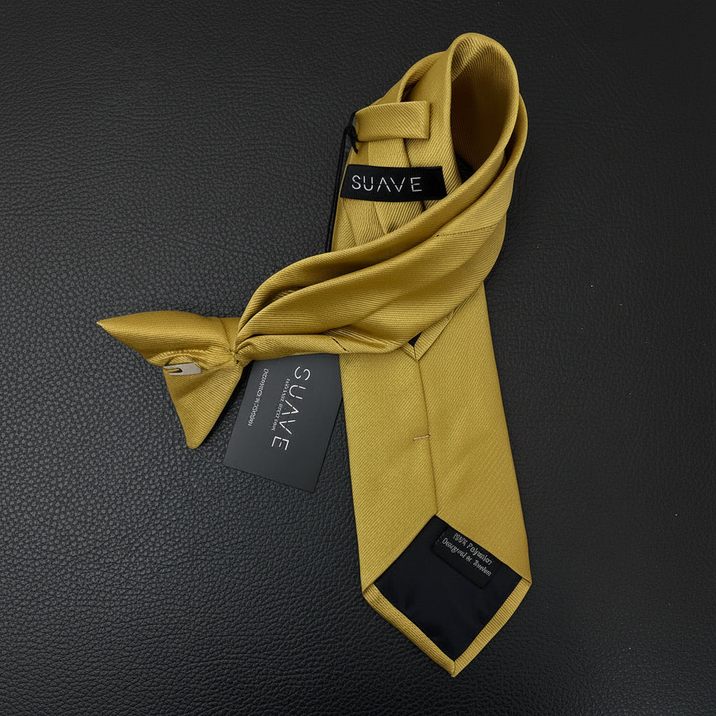 Basic golden / yellow Woven tie