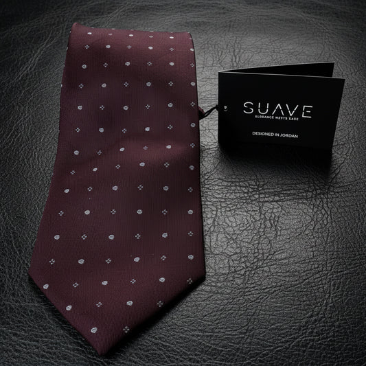 Standard MultiColor - Dark Burgundy with Silver Dots