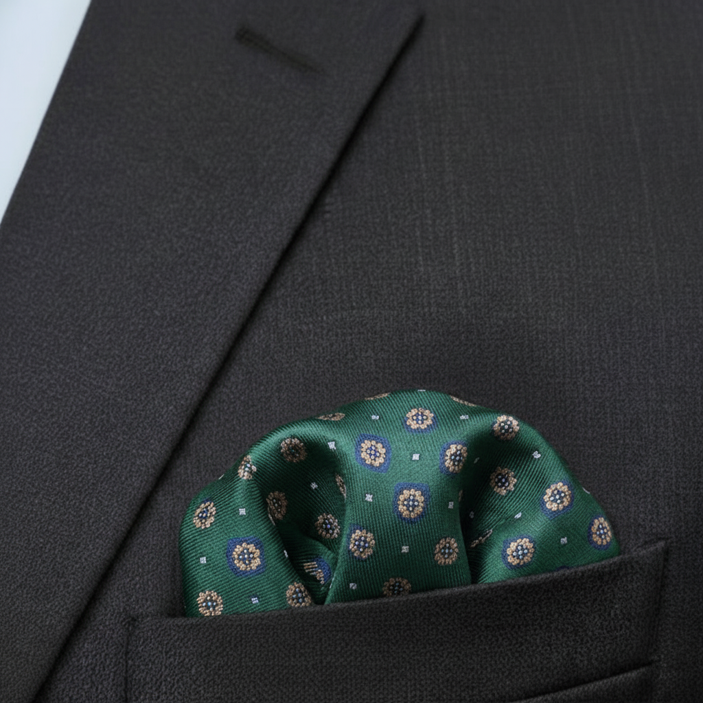 Printed Silk Pocket Square