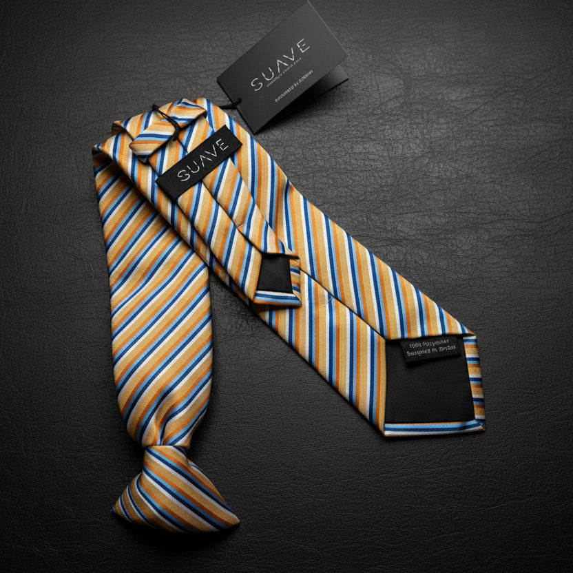 Standard MultiColor - Golden Stripe Prestige Tie