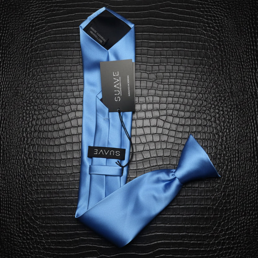 Basic Solid Tie - Light Blue