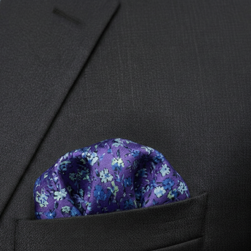 Printed Silk Pocket Square