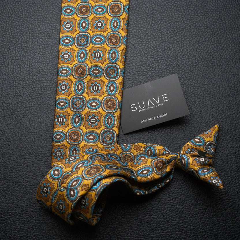 Premium Printed Silk - Golden Heritage