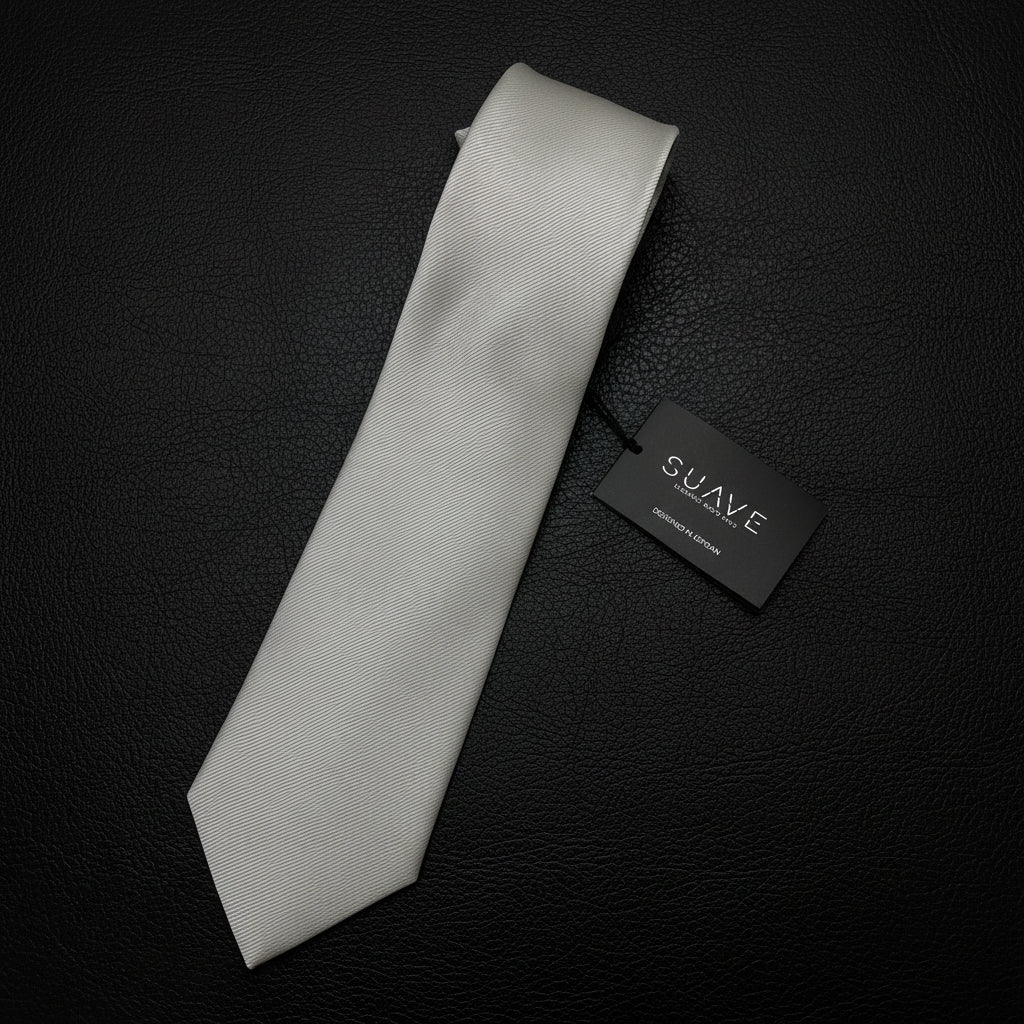 Basic Beige / off-white Woven tie