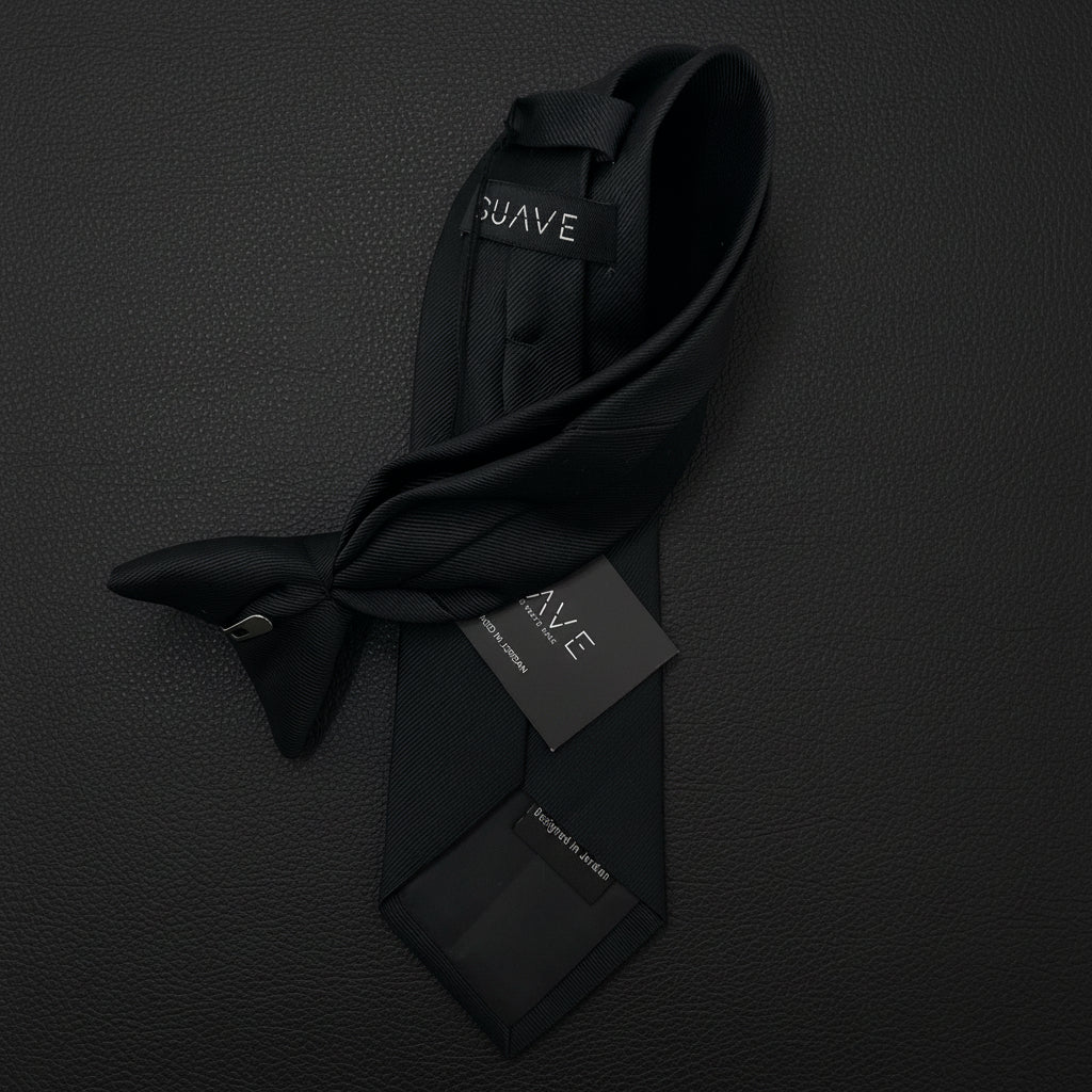 Basic Black Woven tie