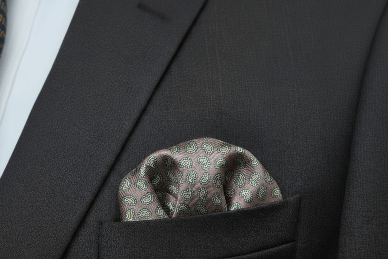Printed Silk Pocket Square
