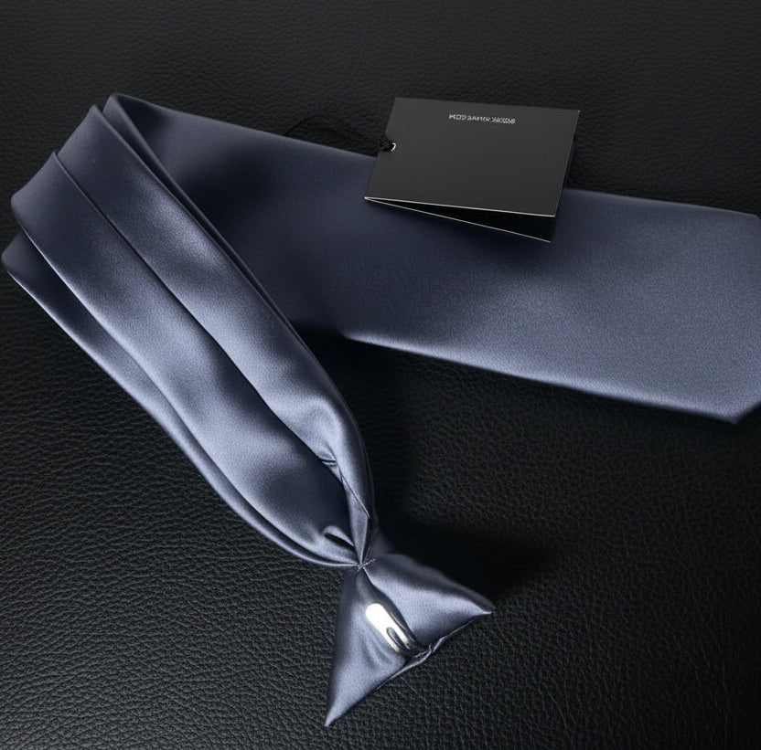 Basic Solid Tie - Grey