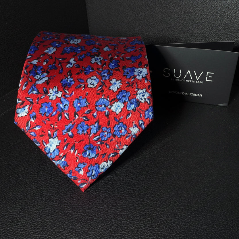 Premium Printed Silk - Scarlet Garden