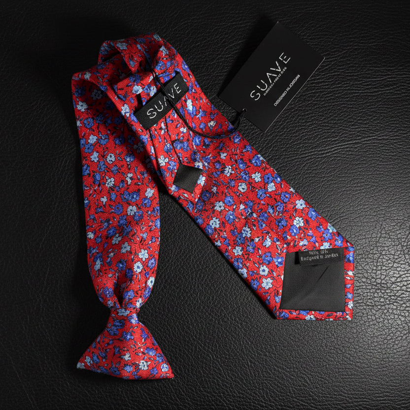 Premium Printed Silk - Scarlet Garden