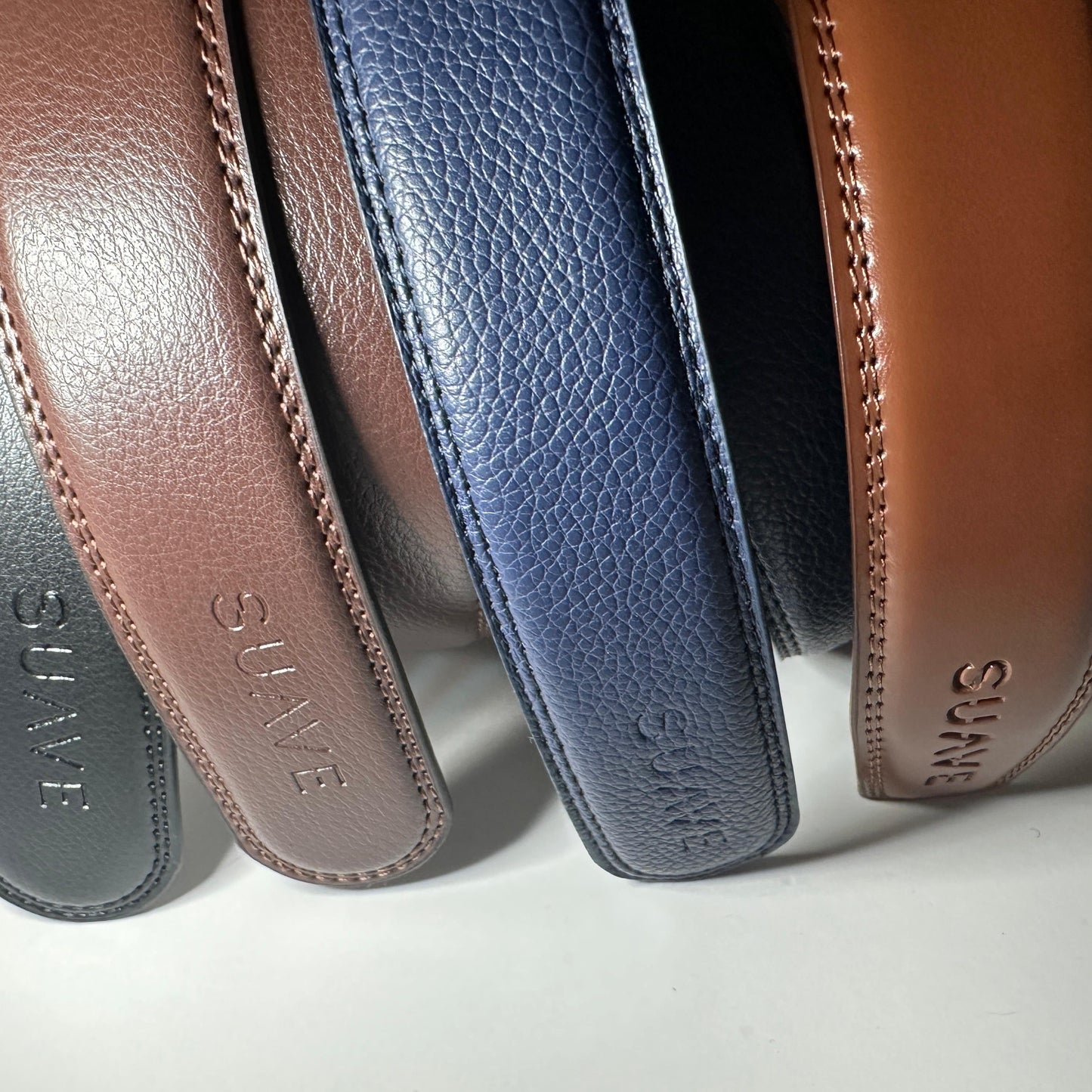 Split-Leather Hole-Free Belt