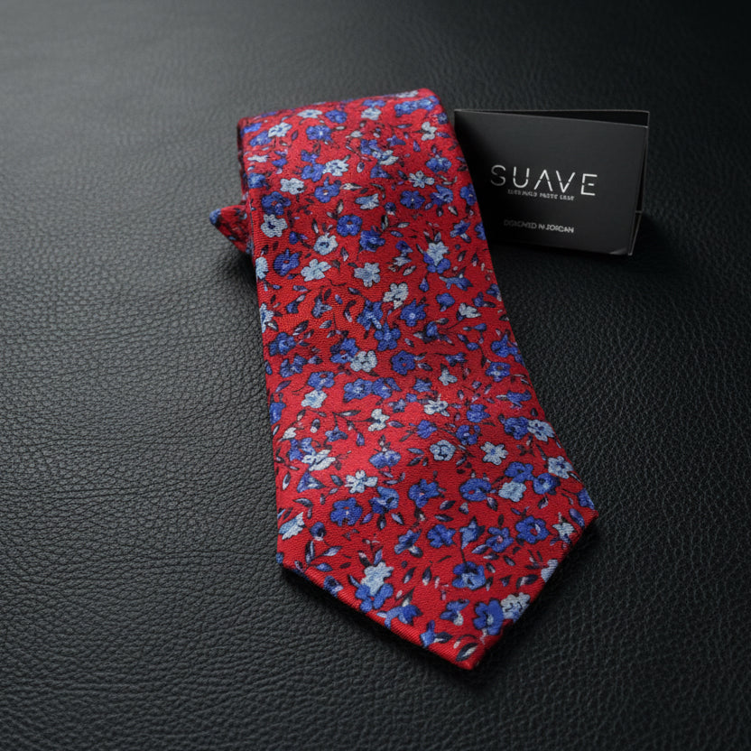 Premium Printed Silk - Scarlet Garden