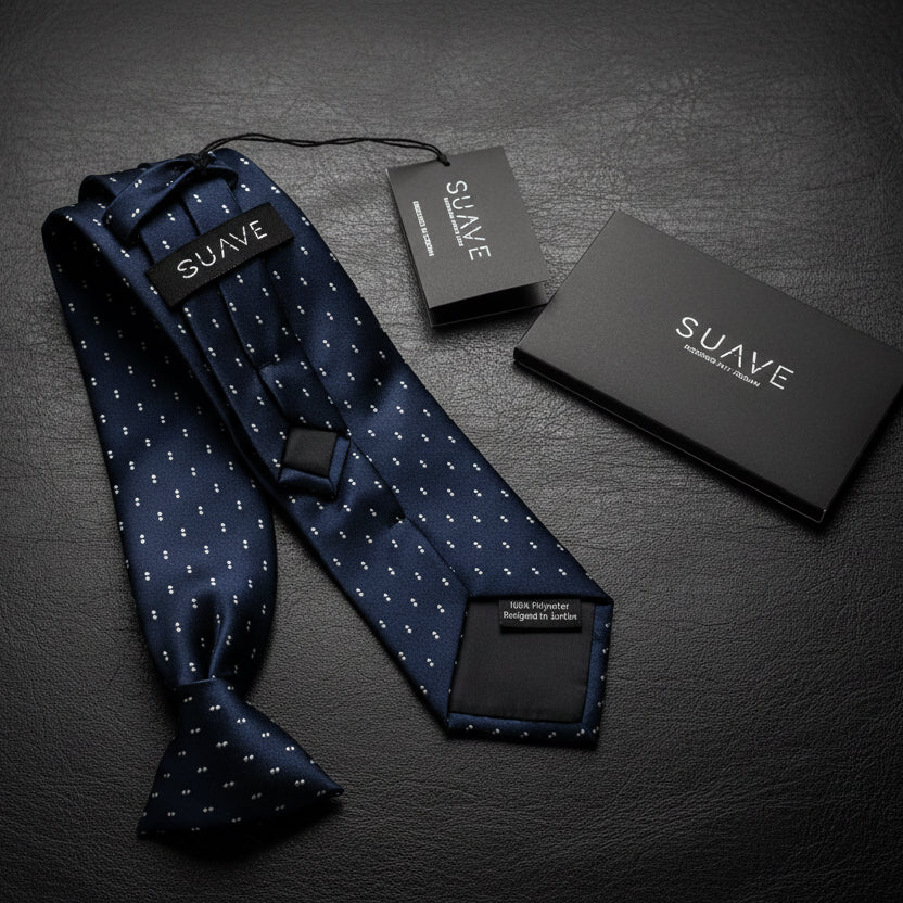 Standard MultiColor - Navy Signature twin Dot Tie