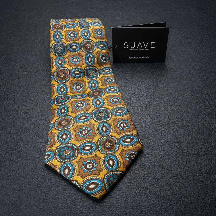 Premium Printed Silk - Golden Heritage