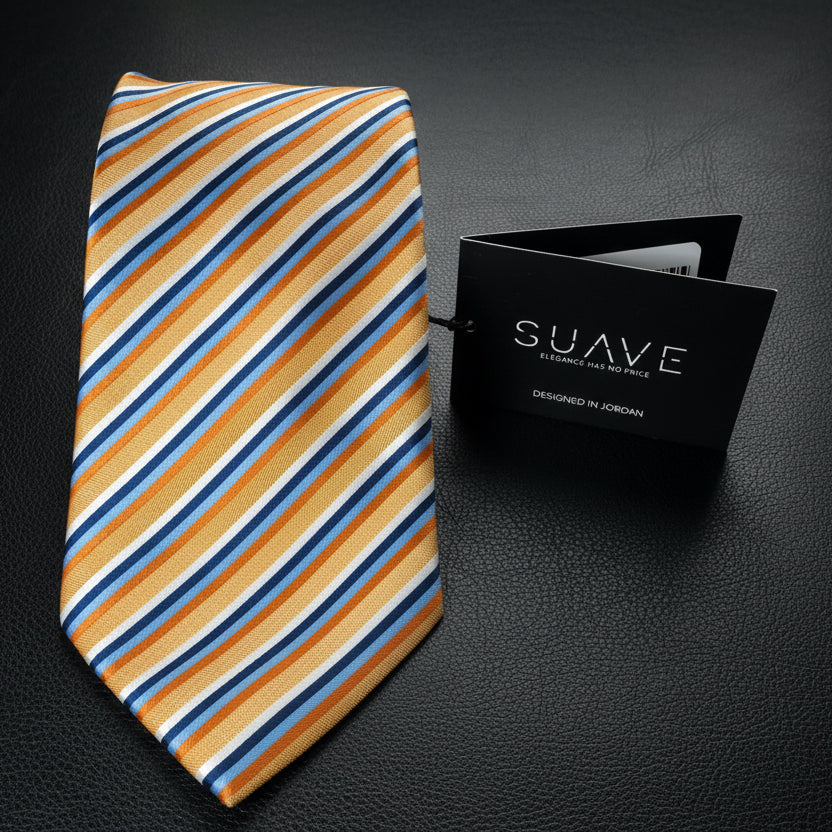 Standard MultiColor - Golden Stripe Prestige Tie