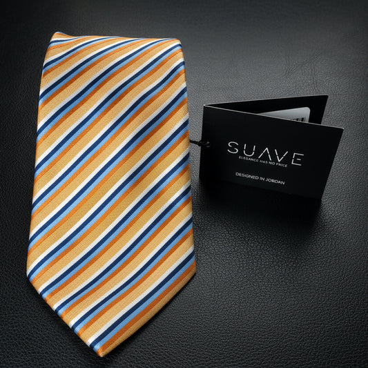 Standard MultiColor - Golden Stripe Prestige Tie