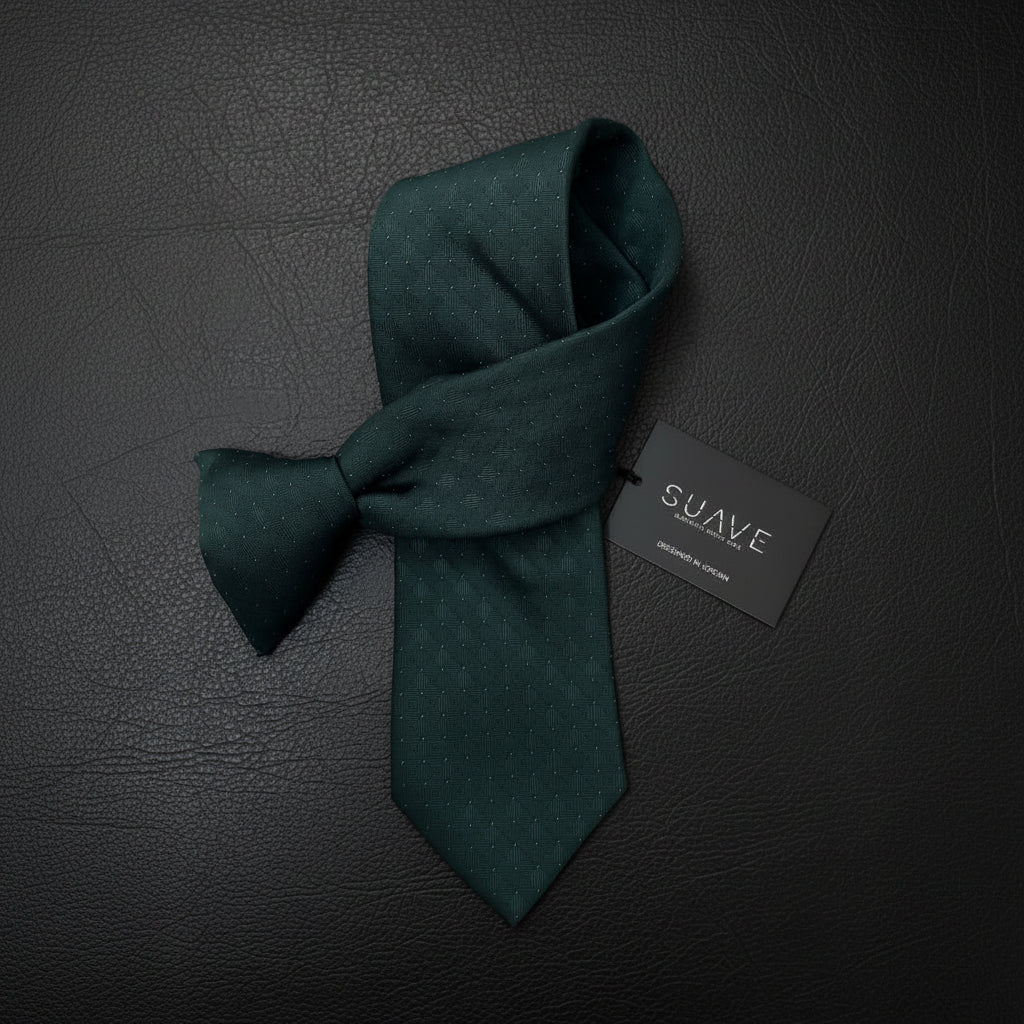 Dark Green with white Dots