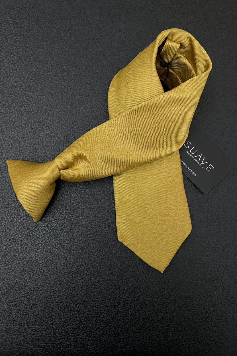 Basic golden / yellow Woven tie