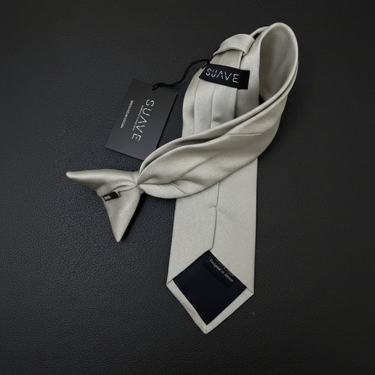 Basic Beige / off-white Woven tie