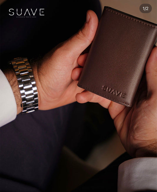 Leather Wallet محفظة جلدية