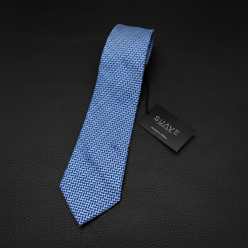 Elegant Blue - geometric blue white navy