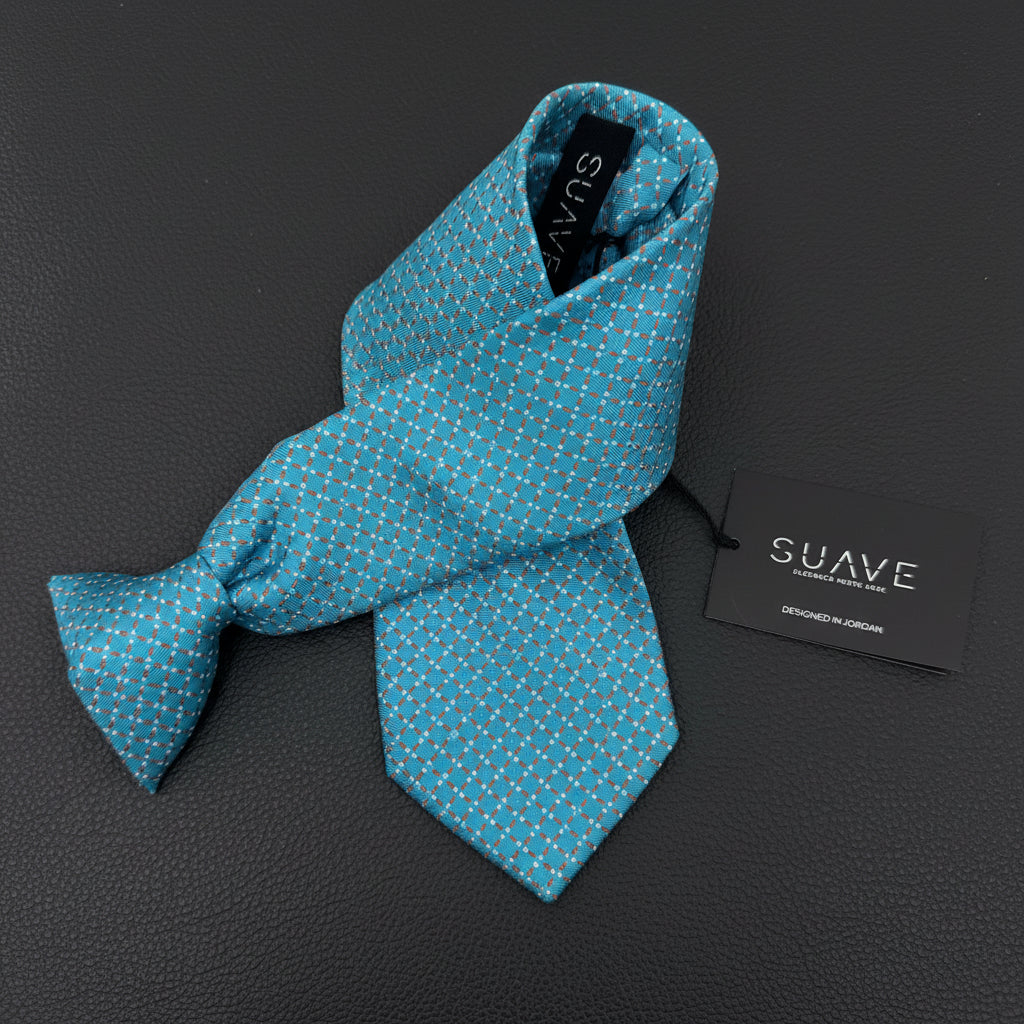 Aqua Royale Pattern Tie