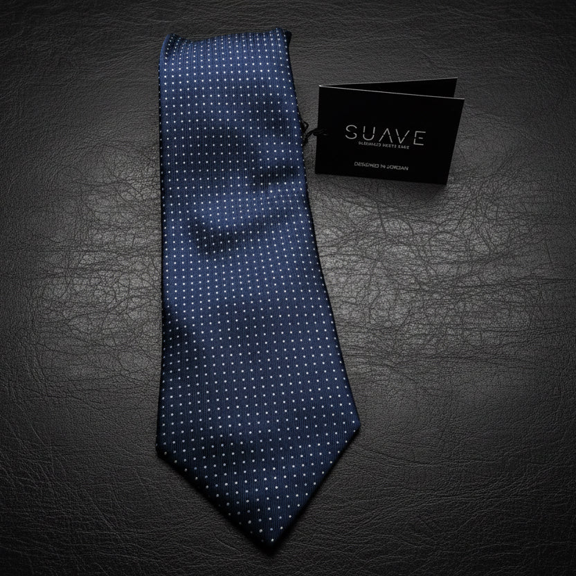 Standard MultiColor - Navy Micro/close Dots Elegance Tie