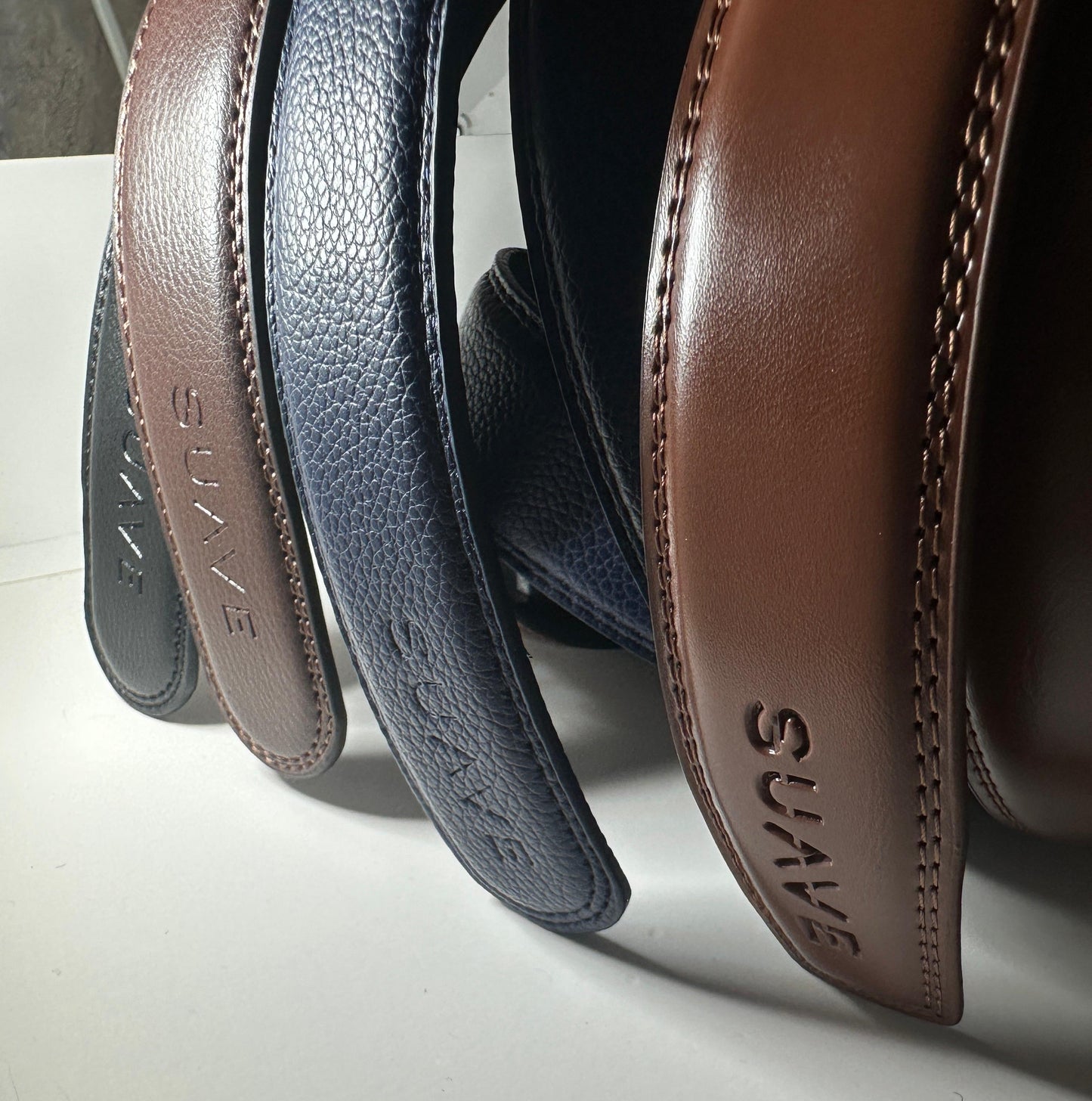 Split-Leather Hole-Free Belt