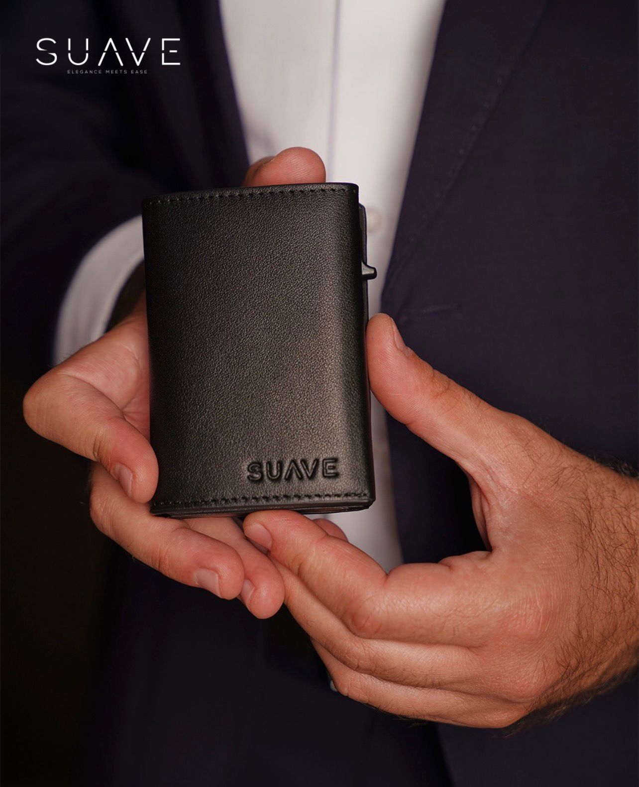 Leather Wallet محفظة جلدية