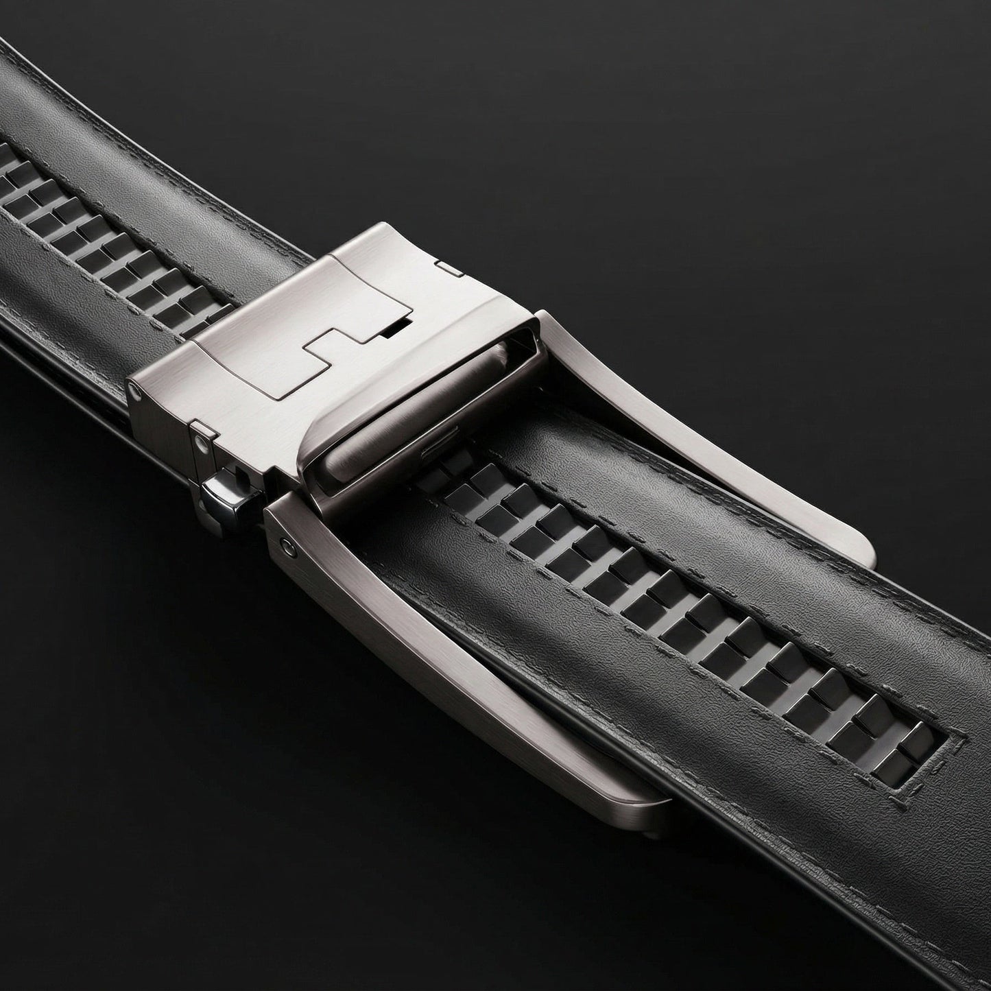 Split-Leather Hole-Free Belt