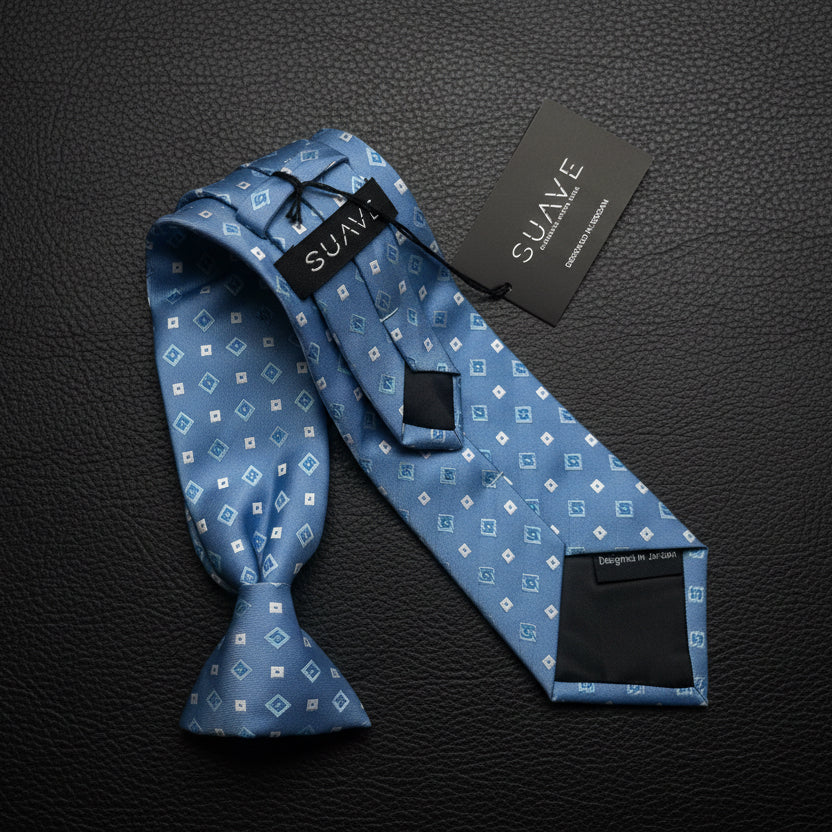 Standard MultiColor - Blue with geometric white and blue