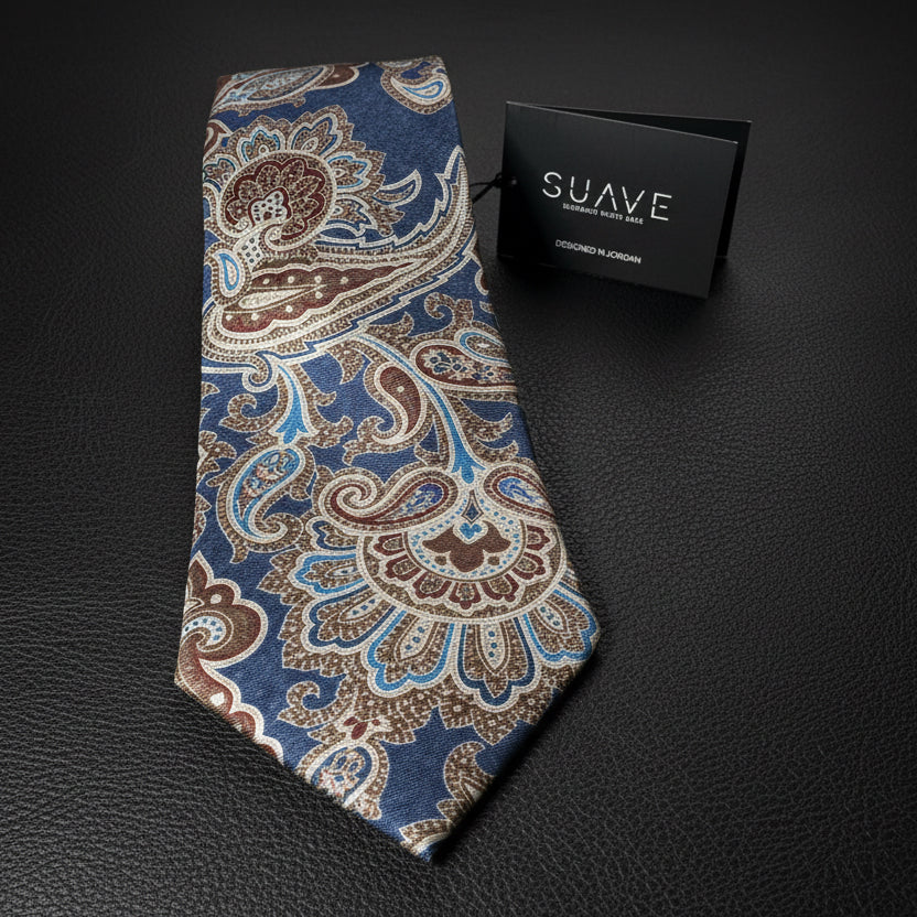 Premium Printed Silk - Royal Paisley